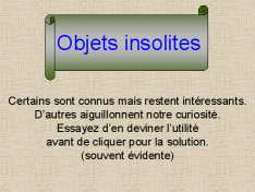 Objets d-autrefois
